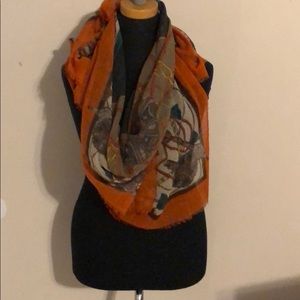 Lana wool and cashmere pashmina oversized scarf